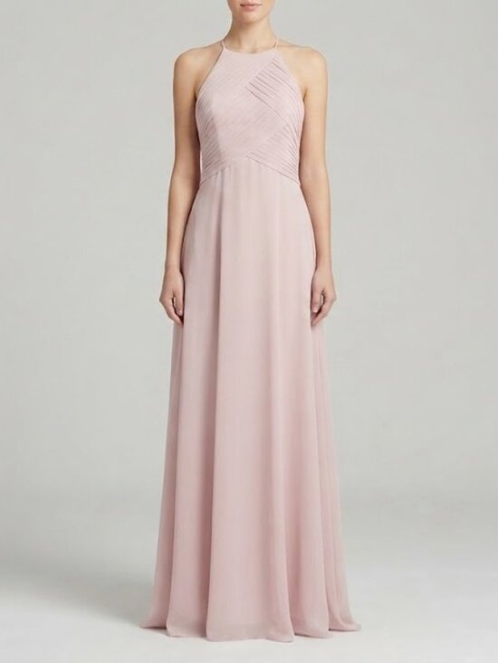 Dresses & Skirts - Light Pink Halter Floor Length Formal Dress